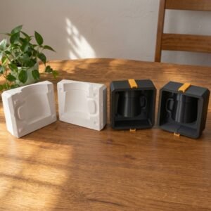 MATRIZ 3D PARA FORMA DE GESSO – CANECA CERÂMICA (8 × 10 cm) 350ml
